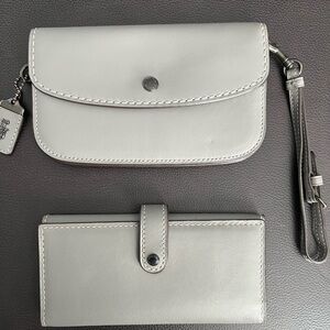Coach 1941 Clutch & Slim Wallet - Heather Grey